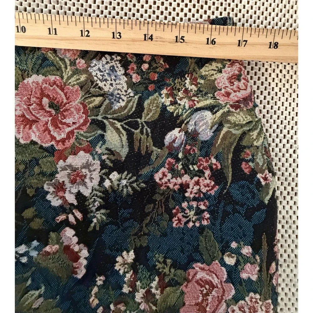 NEW Fashion Nova‎ Tapestry Mini Skirt XL/10/12 Woven Floral Jacquard Preppy Boho